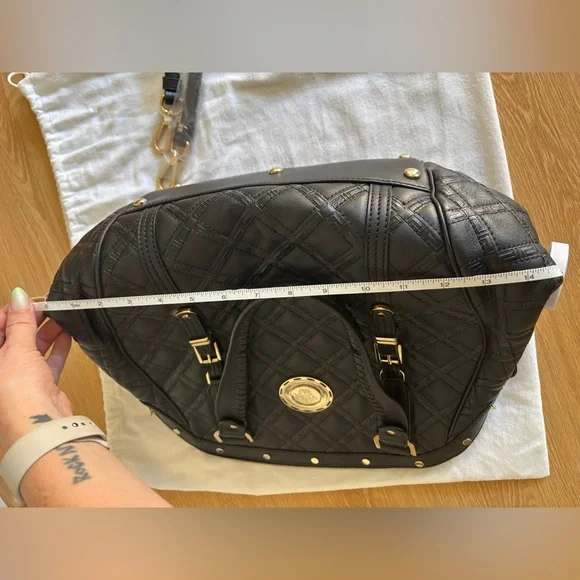Versace Black Quilted Handbag - Picture 14 of 16